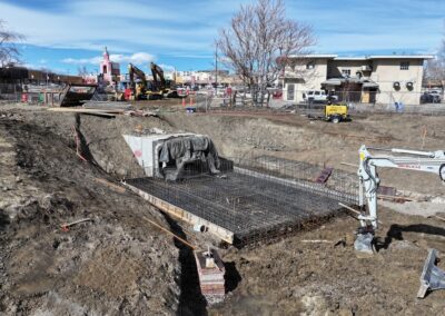 February 24 - Working on the outfall structure.