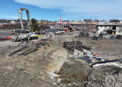 March 10th - Working on the outfall structure.
