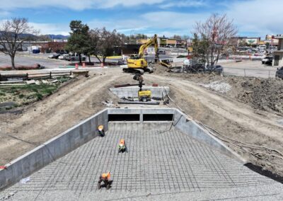 April 28th - Working on the outfall structure.