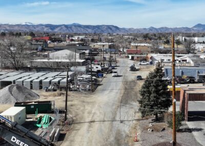 Picture looking to the west down Lakewood Place.